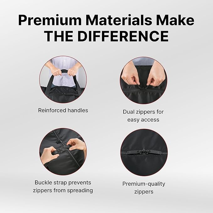 Plago Professional Quality Nylon Extra Large Duffel Bag, Lightweight Foldable Water Repellent, Cargo for Travel, Folding Bike, Tent Mattress Closet Storage (XXL: 173L capacity (35" x 26" x 12"))