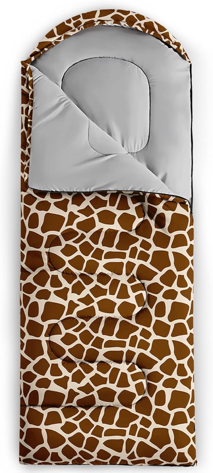 QOOMO Camping Sleeping Bags,3 Season Warm & Cool Weather,Lightweight,Waterproof Sleeping Bags for Adults & Kids,Traveling,and Outdoors,Camping Gear Equipment