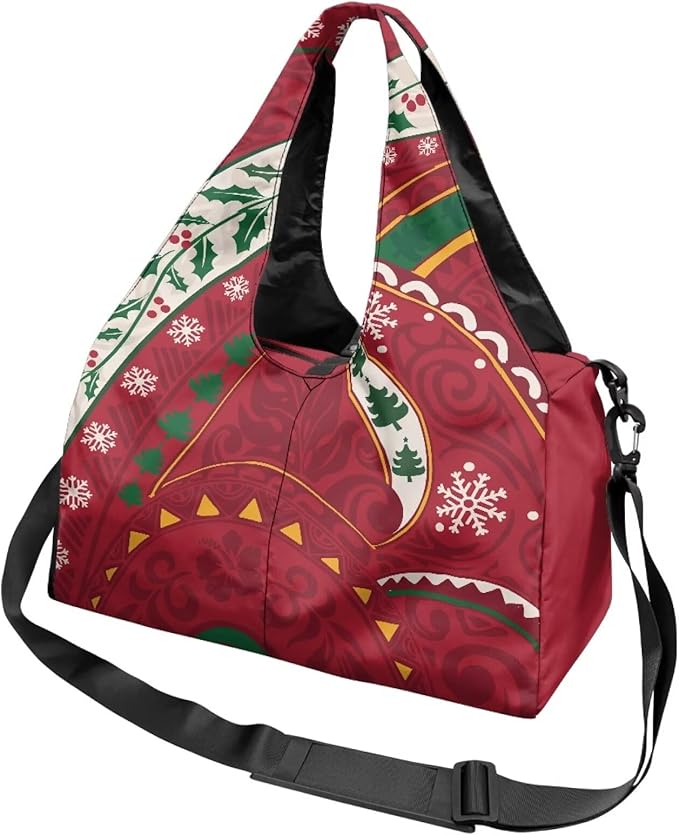 ZCFYGDX Yoga Gym Bag with Removable Adjustable Shoulder Strap, Shoe Compartment & Top Yoga Mat Holder 17.72x8.66x9.84in