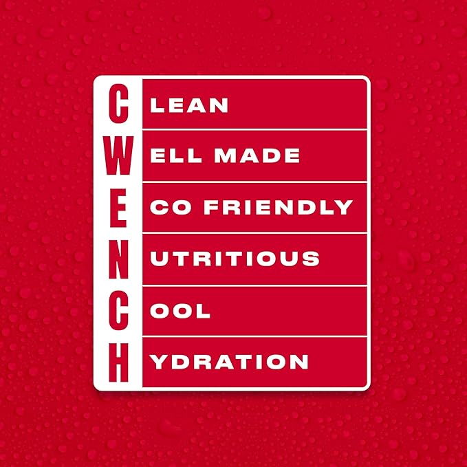 CWENCH HYDRATION Electrolyte Mix Berry Crush 11oz – Healthy Hydration Drink Powder for Sports, Gym, Travel, Fitness, Work, Zero Sugar, NSF Certified, Energy & Recovery