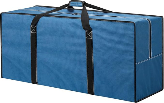 155L Oversized Duffle Bag - 42” Extra Large Heavy Duty Water Resistant Travel Bag for Camping Moving Storage (Blue)