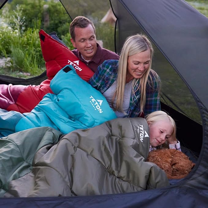 Teton Celsius Regular, 25F, 20F, 0F Degree Sleeping Bags, All Weather Bag for Adults and Kids, Camping Made Easy and Warm, Travel Sack Included