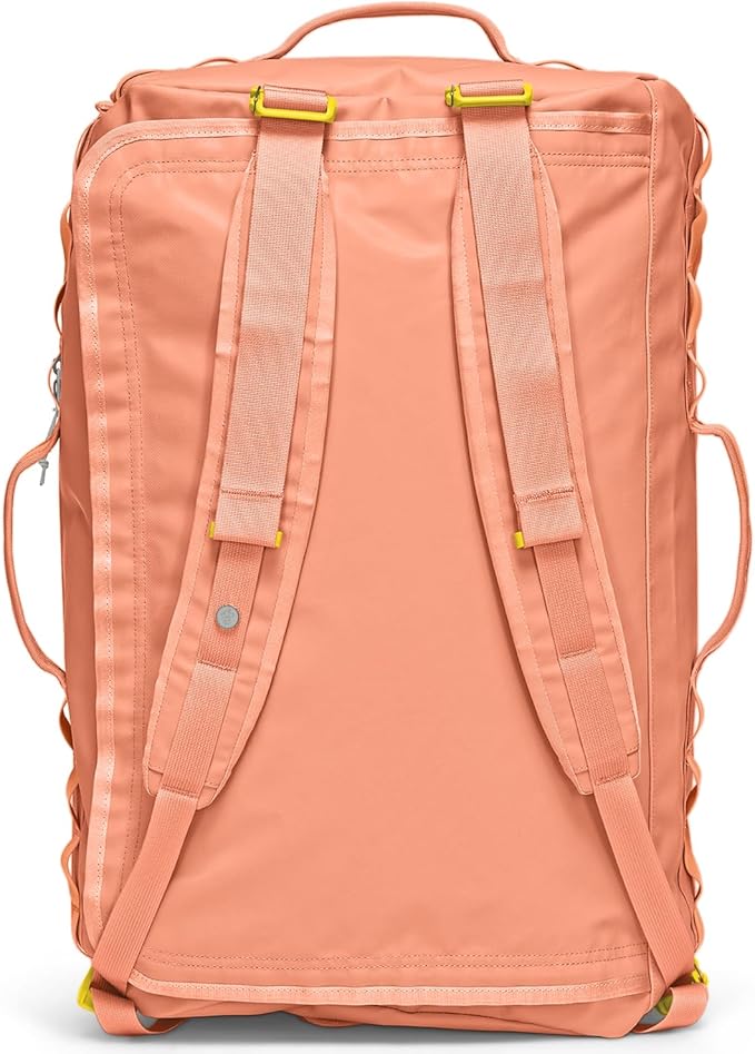 Baboon to the Moon Go-Bag Big Duffle Bag - Detachable Straps, Stylish, Compact, Large Travel Bag Lightweight, Durable, Water-Resistant for Men and Women (Sunset Coral)