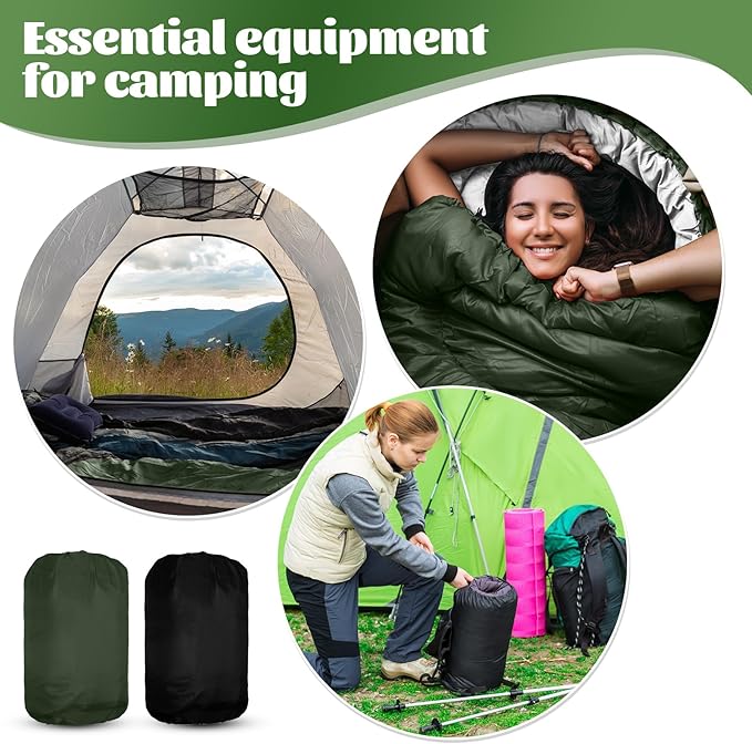 Tudomro 16 Pack Winter Camping Sleeping Bags Bulk for Homeless Adults Cold Weather Lightweight Waterproof Compact Backpacking Sleeping Bag Gifts for Travel Hiking Christmas