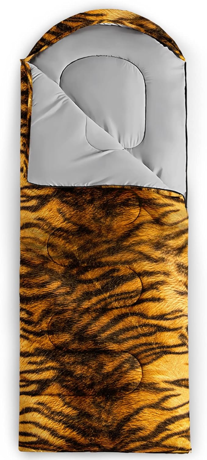 QOOMO Camping Sleeping Bags,3 Season Warm & Cool Weather,Lightweight,Waterproof Sleeping Bags for Adults & Kids,Traveling,and Outdoors,Camping Gear Equipment