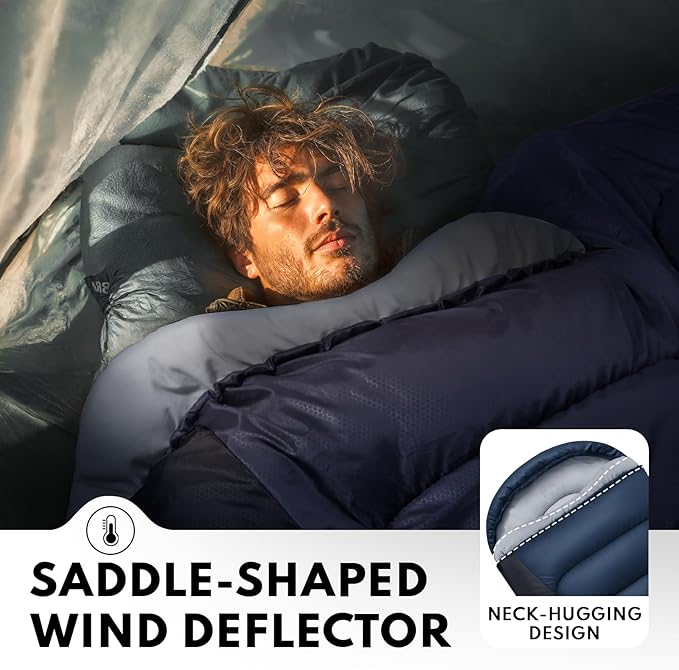 XXL Winter Sleeping Bags for Adults Cold Weather,Camping Sleeping Bag for Kids with Compression Sack,4 Season Camping Essentials Gear for Hiking,Traveling,Outdoor,Backpacking,Climbing