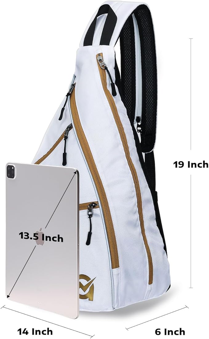 A11N SPORTS Pickleball Bag, Reversible Crossbody Sling Bag/Backpack for Women Men