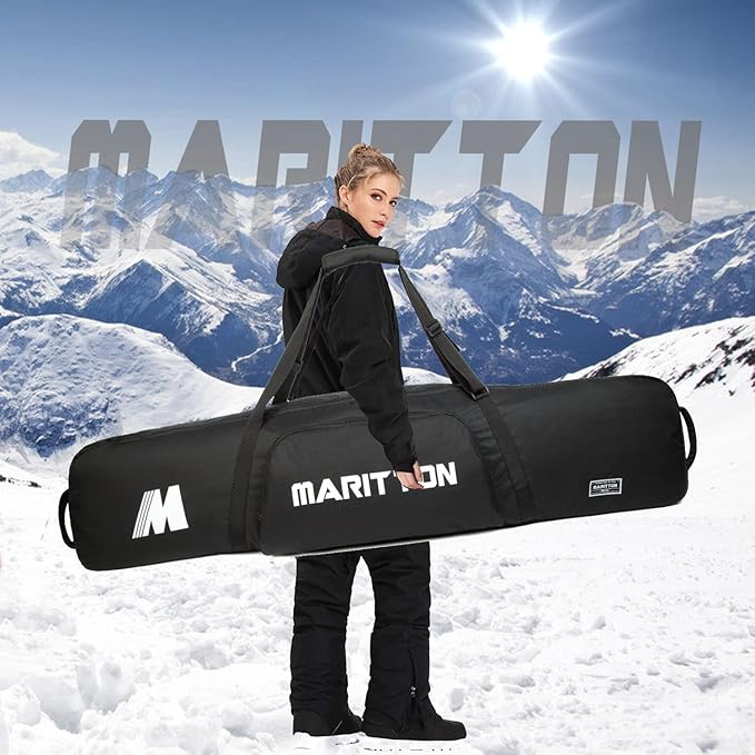 Padded Snowboard Bag- Perfect for Air Plane Travel for Snowboard, Goggles, Gloves, Ski Outdoor Camping,Available Length in 155cm 165cm.