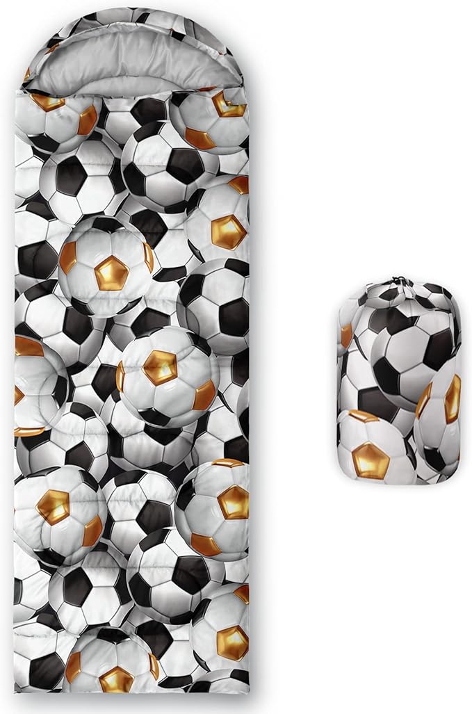 QOOMO Camping Sleeping Bags,3 Season Warm & Cool Weather,Lightweight,Waterproof Sleeping Bags for Adults & Kids,Traveling,and Outdoors,Camping Gear Equipment