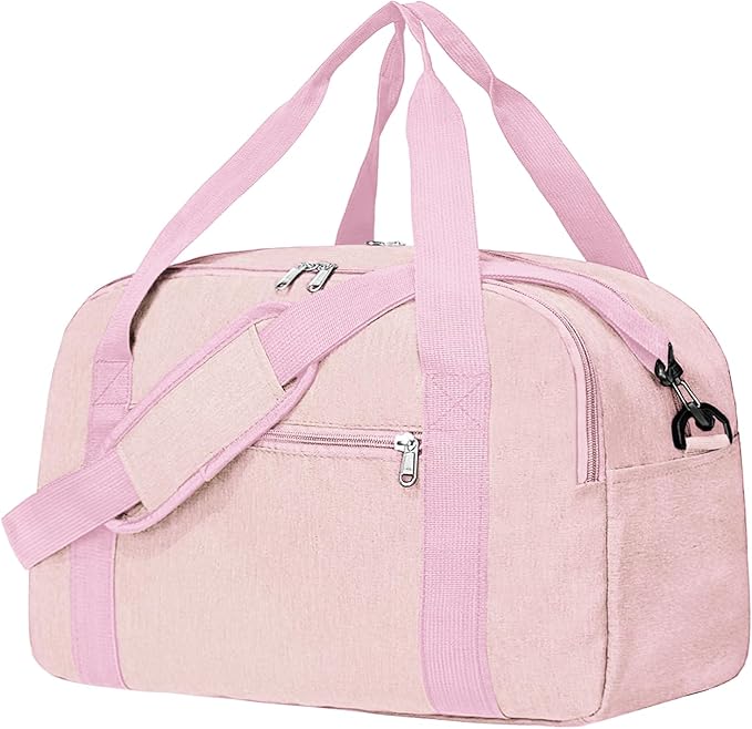 18" Small Carry on Bags for Airplanes with Laptop & Wet Compartment Underseat for Spirit Airlines Personal Item Travel Bag 18x14x8 in Duffle Gym Bag for Women Men