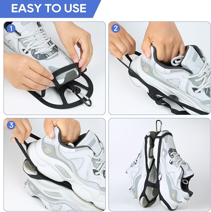 Footwear Clip Sports and Outdoor Climbing Trip,Footwear Clip Sports Accessory,Hang Extra Shoes Cleats Boots or Gear on Your Bag