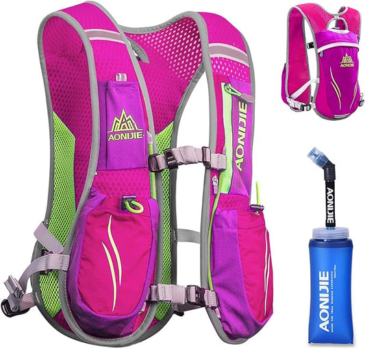 Azarxis Running Water Bottles Flask BPA Free Leakproof Hydration Vest Packs Waist Belt Replacement for Triathlon Marathon Hiking Cycling Climbing Runner