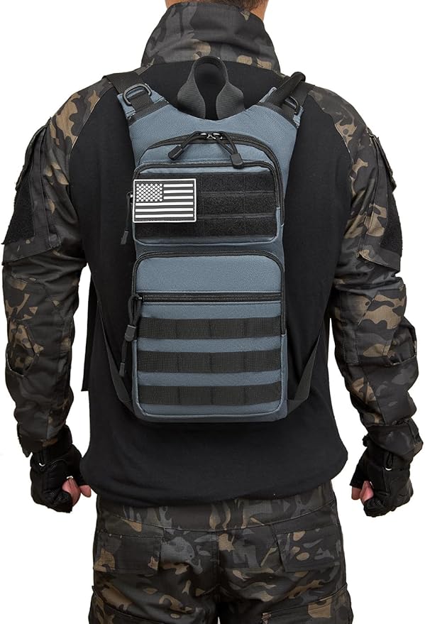 ATBP Insulated Water Hydration Pack Bag with 3L TPU Bladder Tactical Molle Hydration Backpack for Hiking Cycling Running