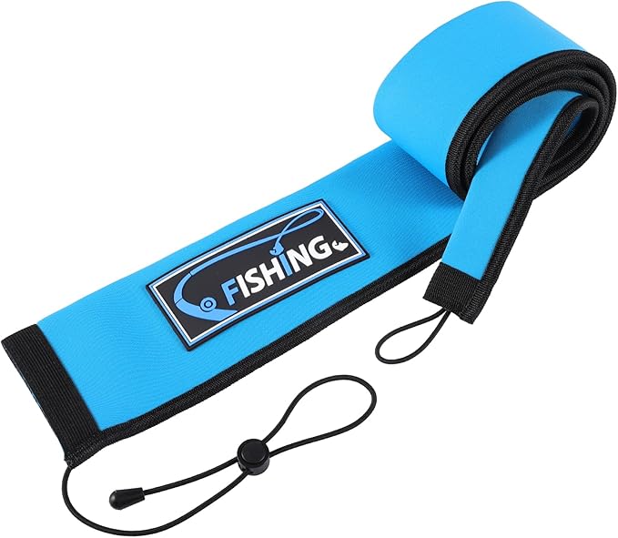 Lightproof Neoprene Fishing Rod Sleeve - Fishing Rod Cover for Storage & Transportation - Puncture Resistant Rod Sock for Casting, Trolling, Spinning Rods