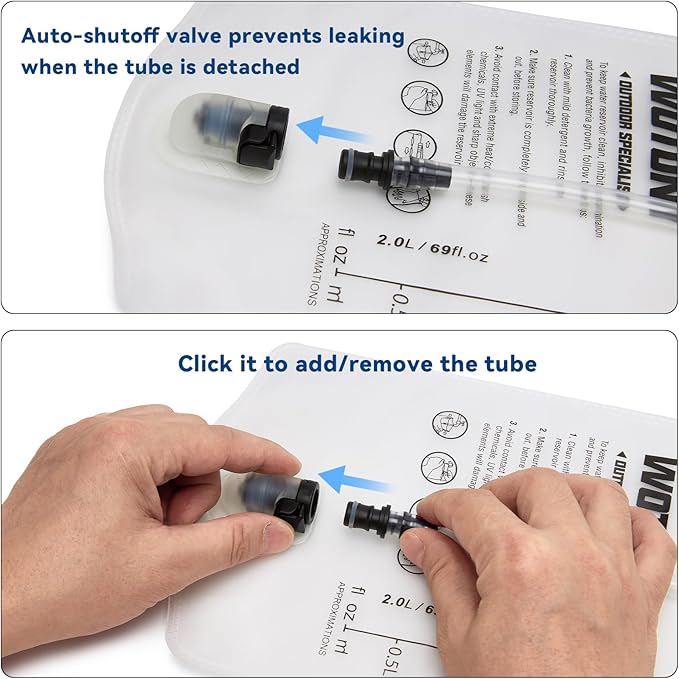 wotony Hydration Backpack with Water Bladder for Hiking Tactical Hydration Pack for Men Women Molle Water Backpack for Hiking