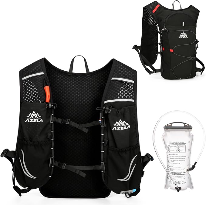 Azarxis Hiking Hydration Vest Pack Running Backpack Lightweight Daypack for Marathon Cycling Biking Trail Race Rave
