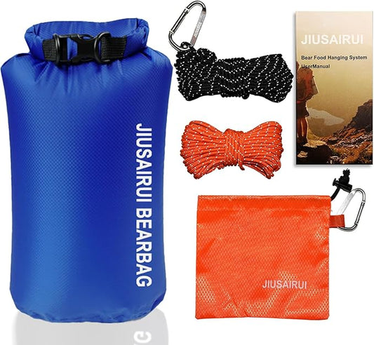 7.8Oz Ultralight Bear Bag Hanging Kit: 30D Waterproof Bear Proof Food Storage for Backpacking and Camping Alternative to Bear Canister