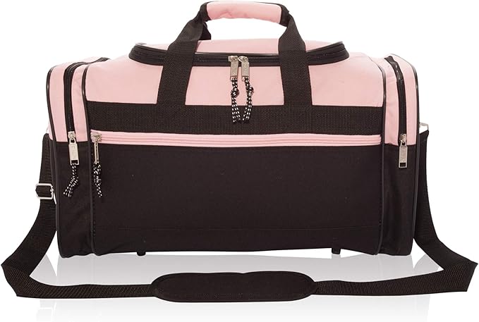 DALIX 17" Blank Duffle Bag Duffel Bag Travel Size Sports Durable Gym Bag