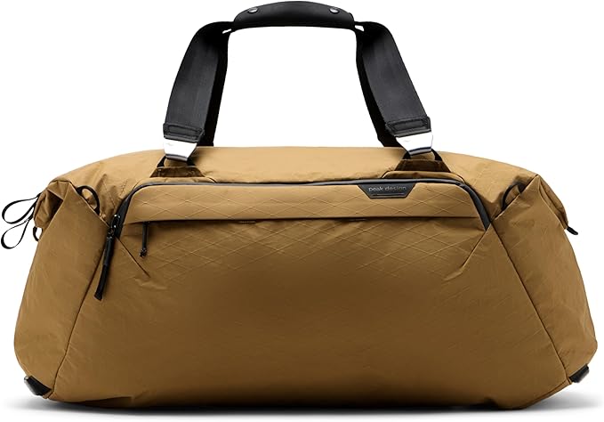 Peak Design Travel Duffel, Extra-Wide Single Zip Access, Weatherproof Shell, 4 External Pockets, Fits Packing Cubes & Camera Cubes, Ideal for Weekend Trips, Versatile Duffel Bag for Travel