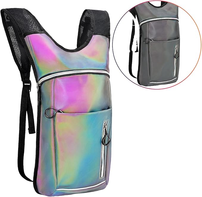Cofurni Hydration Backpack with 2L Water Bladder, Raves Water Backpack, Lightweight Insulation Hydration Pack for Men and Women, Suitable for Music Festivals, Raves, Hiking, Activities
