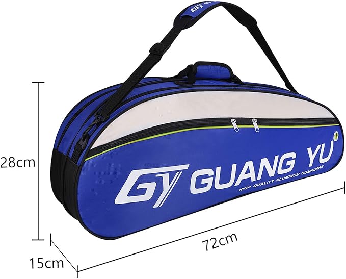 Badminton Racket Bag Tennis Racket Single Shoulder Badminton Bags 4 to 6 Racquet Backpack Big Capacity Waterproof Tennis Bag for Men Women Youth and Adult