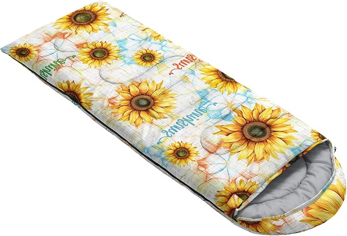 QOOMO Camping Sleeping Bags,3 Season Warm & Cool Weather,Lightweight,Waterproof Sleeping Bags for Adults & Kids,Traveling,and Outdoors,Camping Gear Equipment