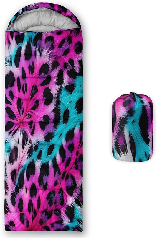 QOOMO Camping Sleeping Bags,3 Season Warm & Cool Weather,Lightweight,Waterproof Sleeping Bags for Adults & Kids,Traveling,and Outdoors,Camping Gear Equipment