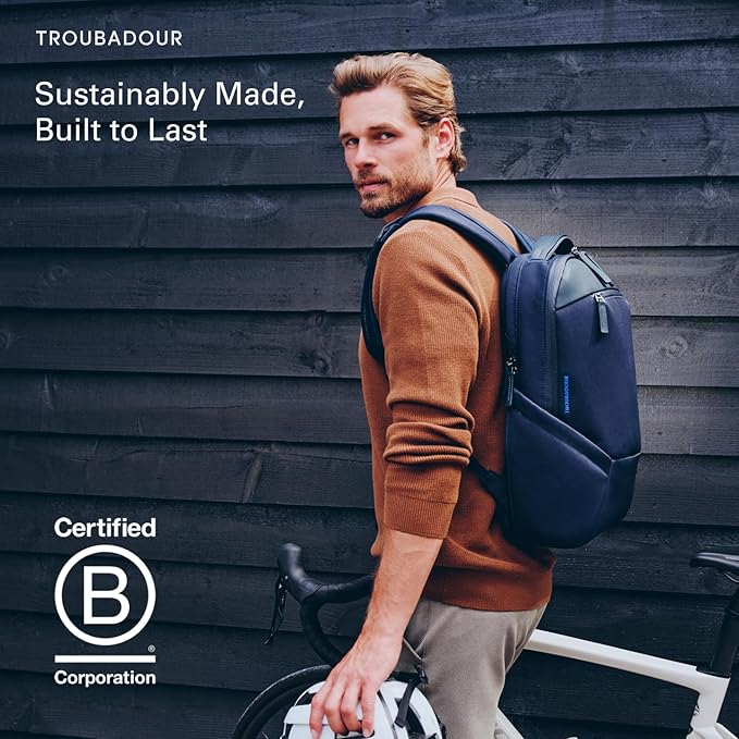 Troubadour Apex 4.0-22L Premium Laptop Backpack - Ergonomic & Water Resistant - Designed for Work and Travel - Green Smoke