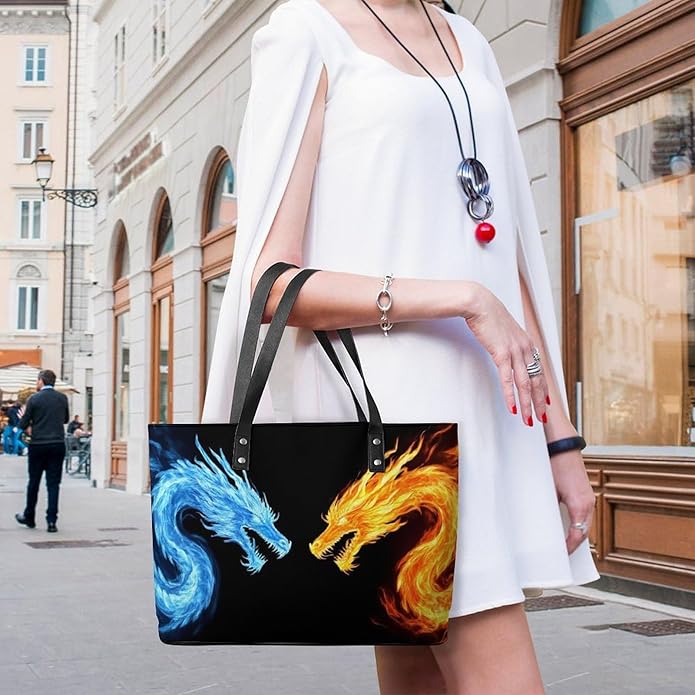 Big Shoulder Commuter Bag Work Tote Bag Handbag With Zipper For Women And Men