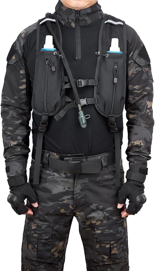 ATBP Insulated Hydration Pack Hiking Water Backpack Running Vest with 3L TPU Bladder Bag for Marathon Cycling Men