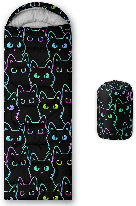 QOOMO Camping Sleeping Bags,3 Season Warm & Cool Weather,Lightweight,Waterproof Sleeping Bags for Adults & Kids,Traveling,and Outdoors,Camping Gear Equipment