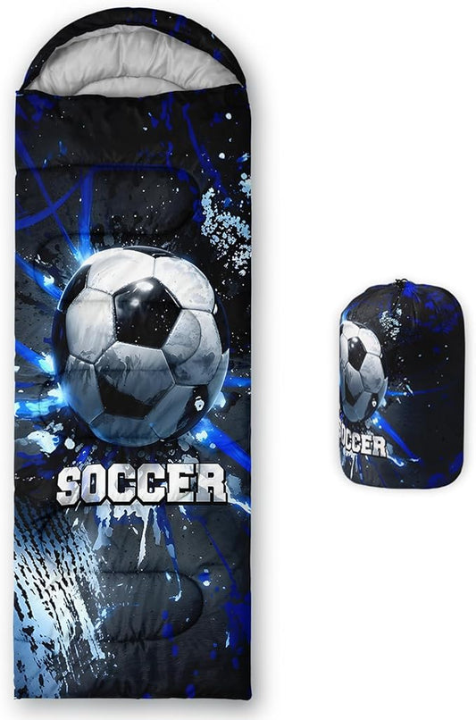 QOOMO Camping Sleeping Bags,3 Season Warm & Cool Weather,Lightweight,Waterproof Sleeping Bags for Adults & Kids,Traveling,and Outdoors,Camping Gear Equipment