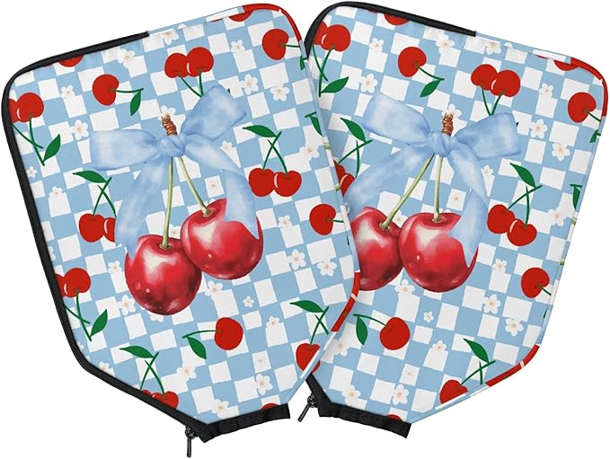 2PCS Pickleball Paddle Covers Case - Elongated Protective Paddle Case for Rackets Zipper Racket Sleeve with Mesh Pocket Protective Bag,Pickleball Accessories