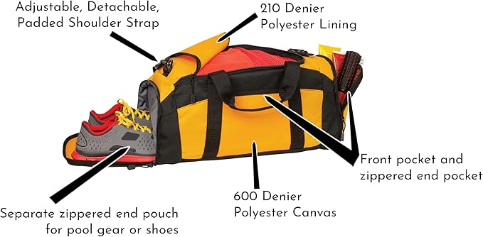 Personalized Sports Duffle Bag with Shoe Compartment (Tennis(Female), Maroon)