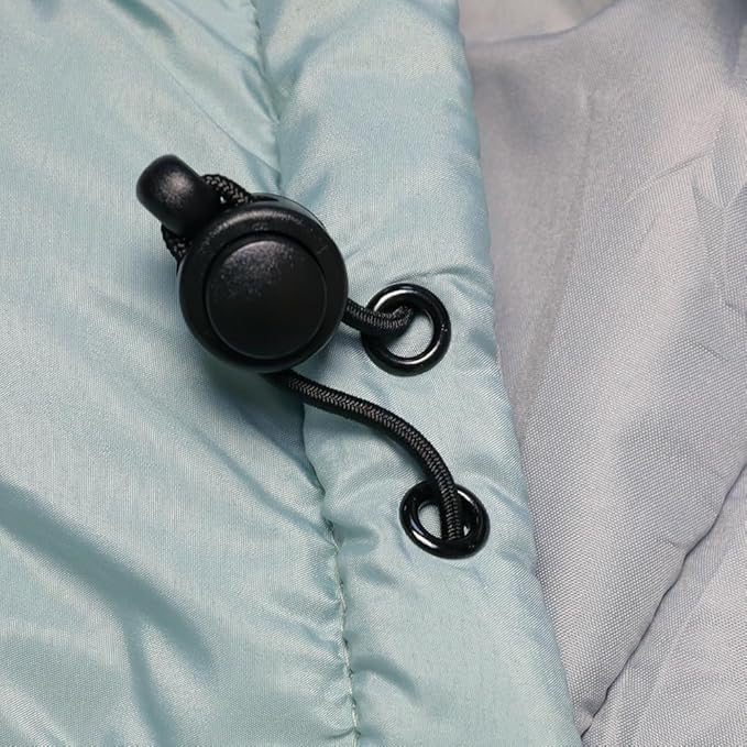 Thermotuff Wearable Sleeping Bag with Dual Hoodie, Long Sleeves, Pockets & Adjustable Drawstring - Ideal for Camping, Cold Weather Hiking, and Stadium Sak Blanket