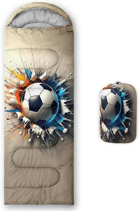 QOOMO Camping Sleeping Bags,3 Season Warm & Cool Weather,Lightweight,Waterproof Sleeping Bags for Adults & Kids,Traveling,and Outdoors,Camping Gear Equipment