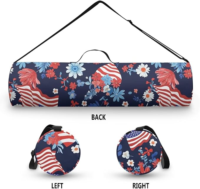 ZCFYGDX Yoga Mat Bag with Adjustable Shoulder Strap and Handle Zipper, 30in Wide x 6.3in Diameter for Yoga Mat Storage