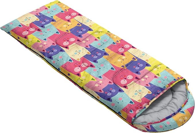 QOOMO Camping Sleeping Bags,3 Season Warm & Cool Weather,Lightweight,Waterproof Sleeping Bags for Adults & Kids,Traveling,and Outdoors,Camping Gear Equipment