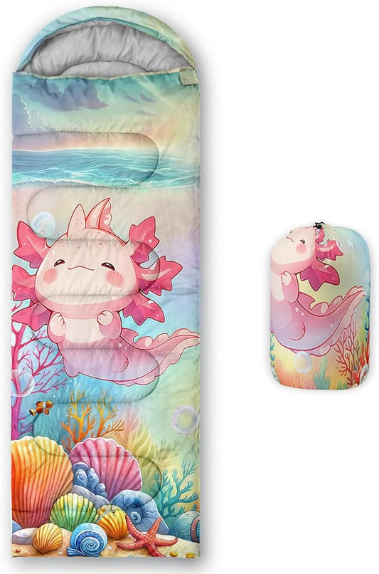 QOOMO Camping Sleeping Bags,3 Season Warm & Cool Weather,Lightweight,Waterproof Sleeping Bags for Adults & Kids,Traveling,and Outdoors,Camping Gear Equipment