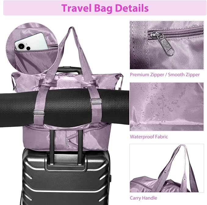 Yoga Mat Bag, Yoga Gym Bag Tote Bag with Multi Pockets For Women & Men, Yoga Mat Carrier for Pilates Travel Workout Office
