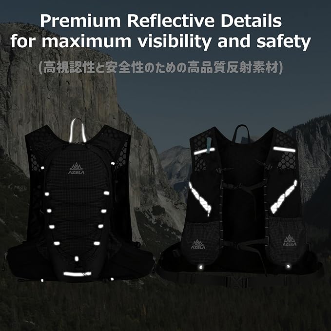 Azarxis Hiking Hydration Vest Pack Running Backpack Lightweight Daypack for Marathon Cycling Biking Trail Race Rave