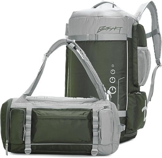 BE SMART 40L Extra Large Gym Backpack for Men, Big Gym Bag with Shoes Compartment, Waterproof Heavy Duty Duffel Bags, Men's Workout Backpacks for Outdoor Sport,Hiking,Camping,Travel