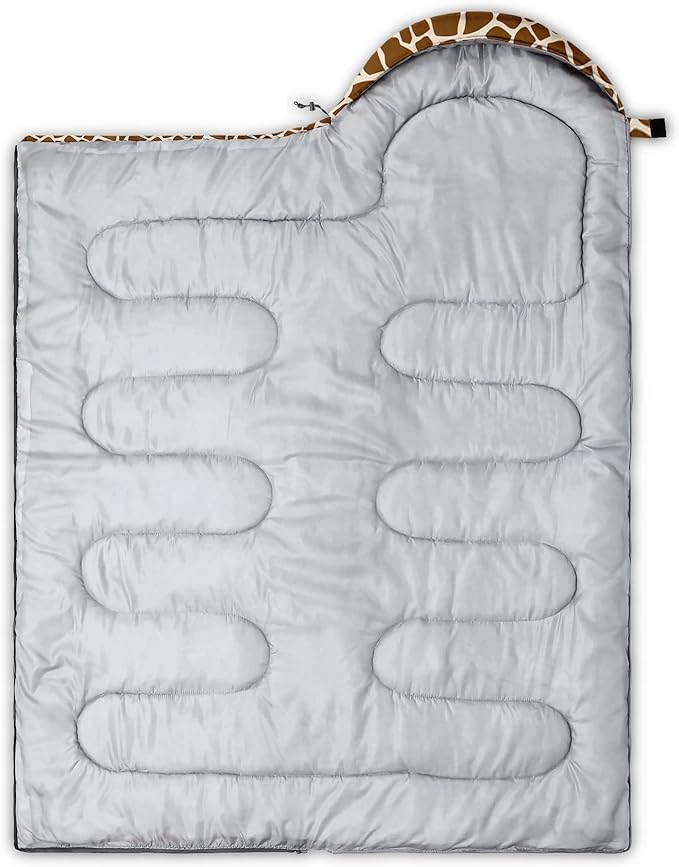 QOOMO Camping Sleeping Bags,3 Season Warm & Cool Weather,Lightweight,Waterproof Sleeping Bags for Adults & Kids,Traveling,and Outdoors,Camping Gear Equipment