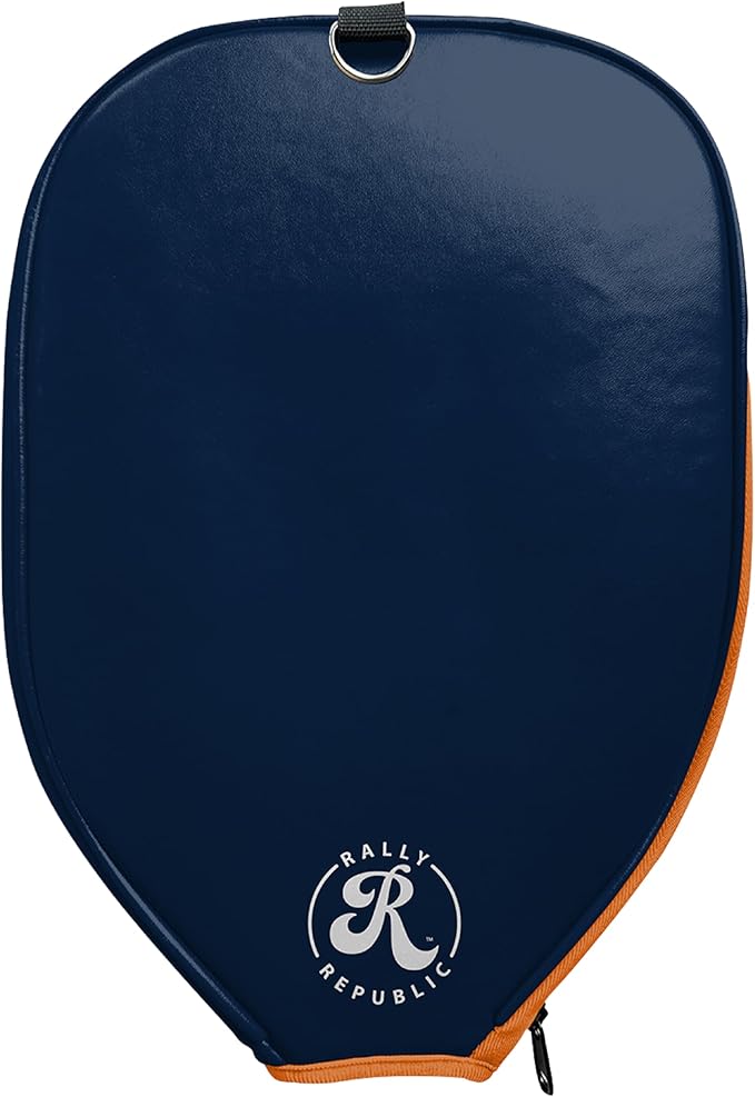 Officially Licensed Collegiate Pickleball Paddle Cover - Lightweight PU Leather Material - Durable Foam Interior Protection with Zippered Closure - Fits Most Paddles on the Market