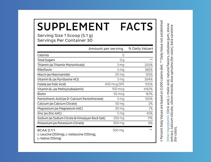 Zeal Electrolyte Powder - 30 Servings | Keto Electrolytes Powder | Zero Sugar, BCAAs, B-Vitamins | Potassium, Zinc, Magnesium | Hydration Powder Recovery Drink | Cucumber Lime