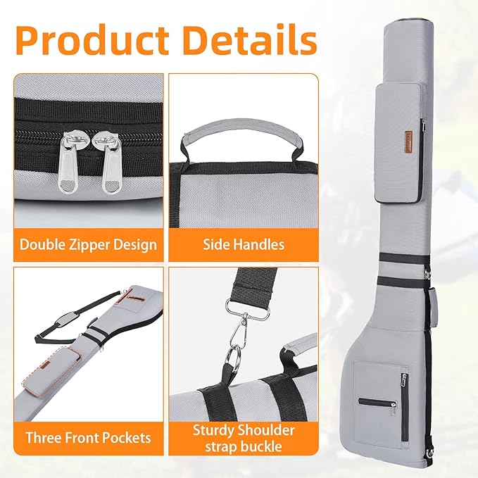 AKOZLIN Golf Clubs Carry Bag 8-10 Lightweight Foldable Travel Sunday Golf Case with Strap Waterproof Sunday Bag