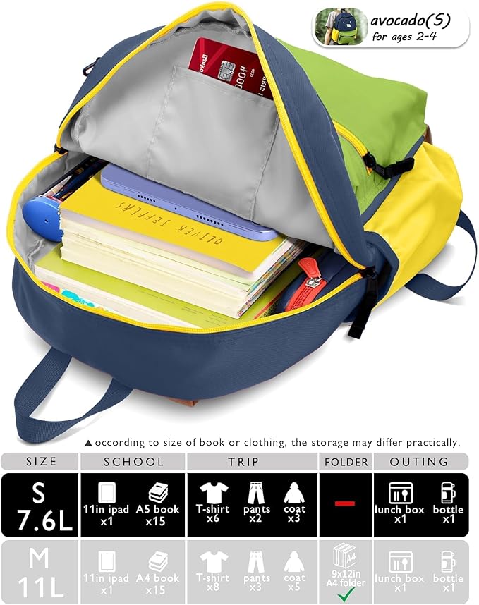 atgark Preschool Toddler Backpack For Boys Girls, School Mini & Travel, Small Kids Child Backpacks, Kindergarten Elementary bag, 11.6" H