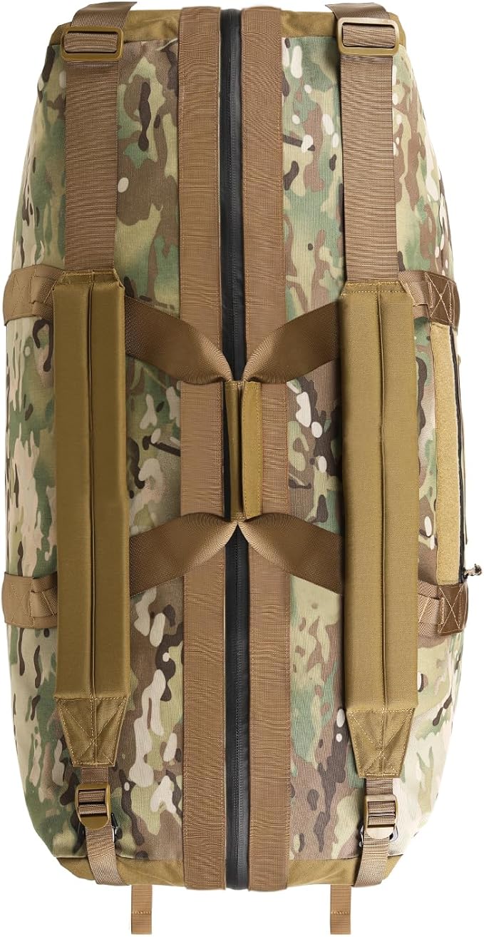 130L Tactical Travel Duffle Bag Large Capacity Waterproof Full-Access Opening Foldable Military Backpack Travel for Outdoor Camping Hunting Weekender Gym Traveling Workout Deployment