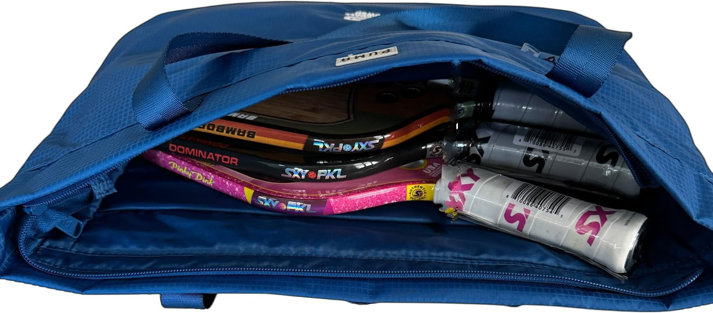 – Fashion Tote Pickleball Bag – (Name Brand) Ample Interior Storage – Palace Blue