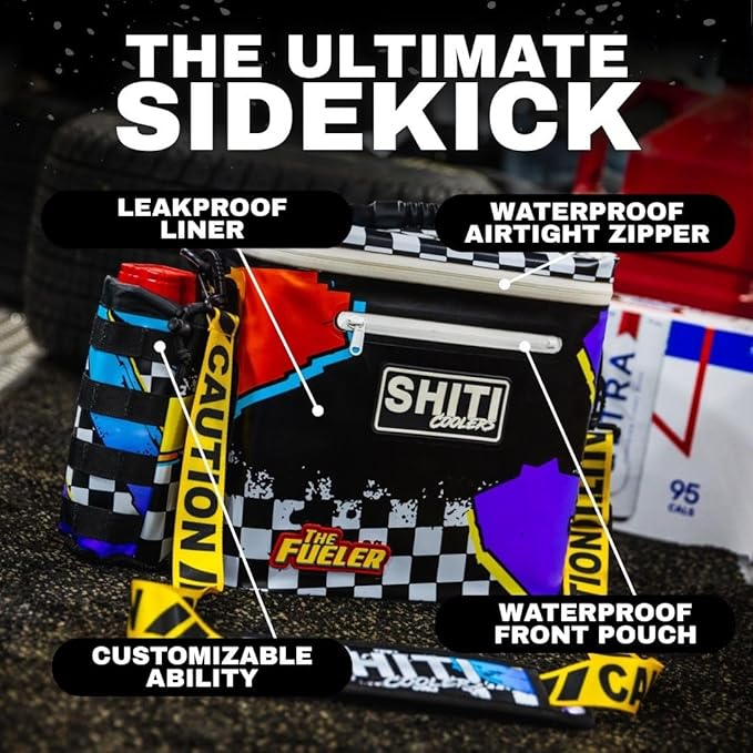 SHITI Coolers Cooler for Camping, Travel, Beach, Soft Lunch Box for Food, Drinks & Ice, Portable, Waterproof 24 Hr Insulated Bag with Shoulder Straps, Customizable